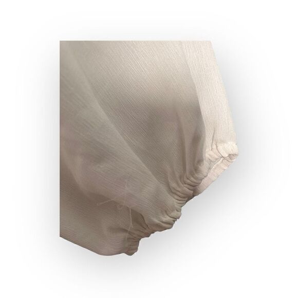 B Skies are blue white polyester long sleeve tunic with embroidery women’s size - Picture 5 of 10